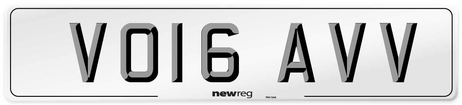 VO16 AVV Number Plate from New Reg